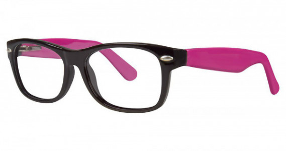 Modern Optical SCOOP Eyeglasses, Black/Berry