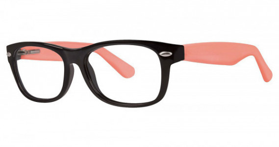Modern Optical SCOOP Eyeglasses, Black/Bubblegum