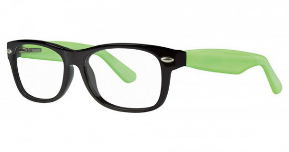 Modern Optical SCOOP Eyeglasses, Black/Lime