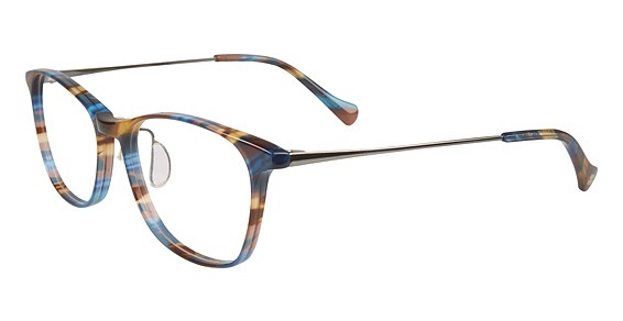 Lucky Brand D210 Eyeglasses, Blue/Brown