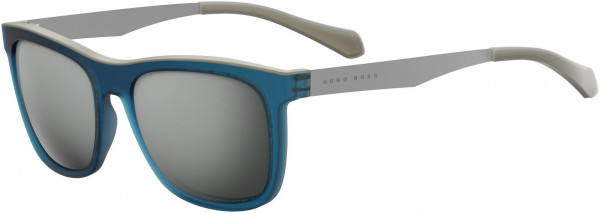 HUGO BOSS Black Boss 0868/S Sunglasses, 005E Matte Blue Beige
