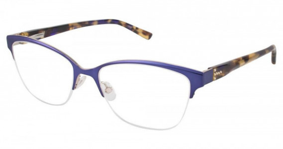 Ted Baker B241 Eyeglasses, Indigo Blue Gold (BLU)