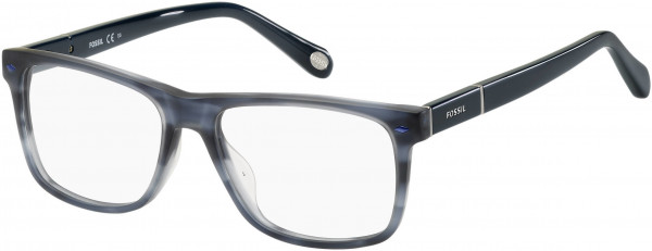 Fossil FOS 6087 Eyeglasses, 00CQ Striated Blue