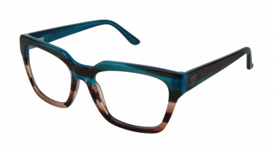 gx by Gwen Stefani GX026 Eyeglasses, Teal/Brown (TEA)