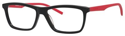 Polaroid Core Pld D 307 Eyeglasses, 01Q4(00) Black Red
