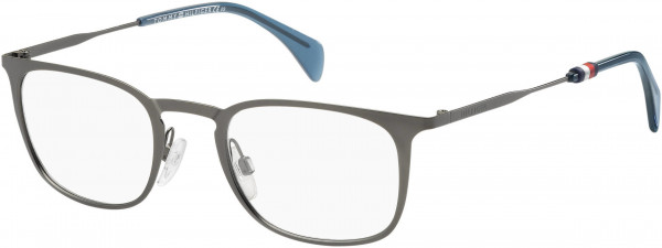 Tommy Hilfiger TH 1473 Eyeglasses, 0R80 Semi Matte Dark Ruthenium