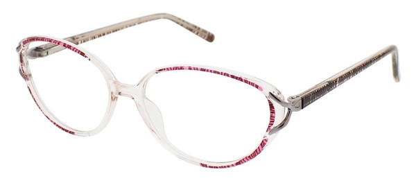 ClearVision AGNES Eyeglasses, Berry Multi