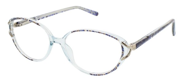 ClearVision AGNES Eyeglasses, Blue Multi