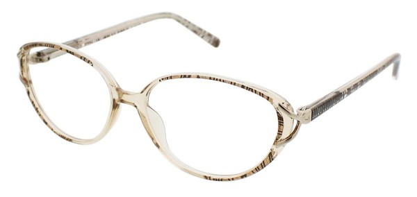 ClearVision AGNES Eyeglasses, Brown Multi