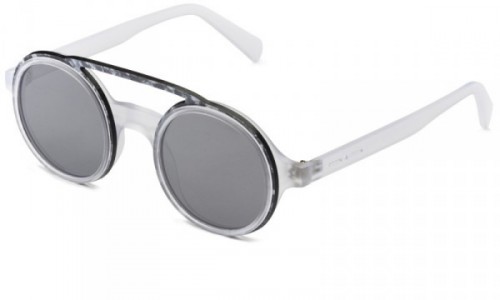 Italia Independent 0007MMAE Sunglasses, Crystal And Granito (0007.012.GRN)