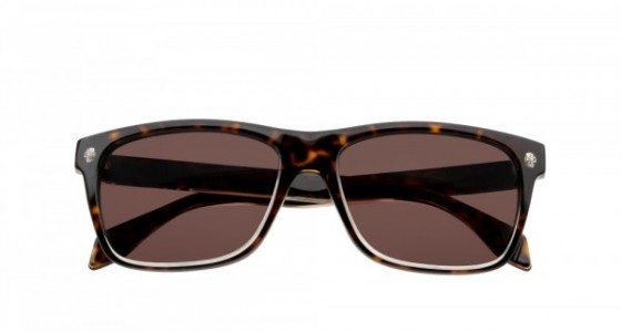 Alexander McQueen AM0025S Sunglasses, AVANA with BROWN lenses
