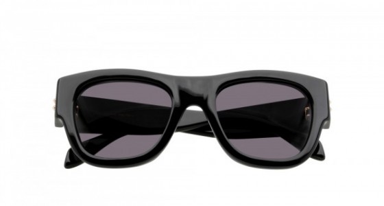 Alexander McQueen AM0033S Sunglasses, BLACK with SMOKE lenses