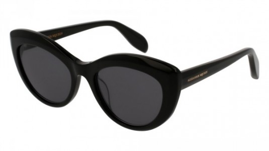 Alexander McQueen AM0040S Sunglasses, BLACK with GREY lenses