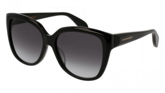 Alexander McQueen AM0041S Sunglasses, BLACK with GREY lenses