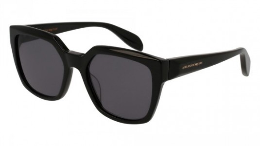Alexander McQueen AM0042S Sunglasses, BLACK with GREY lenses