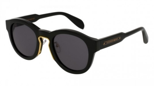 Alexander McQueen AM0046S Sunglasses, BLACK with GREY lenses