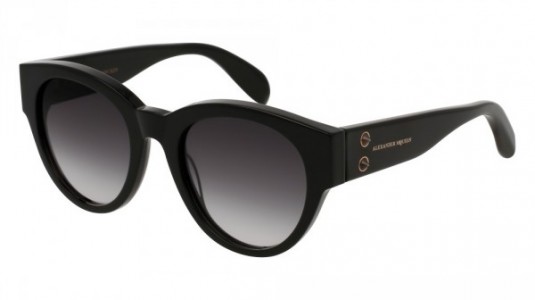 Alexander McQueen AM0054S Sunglasses, BLACK with GREY lenses