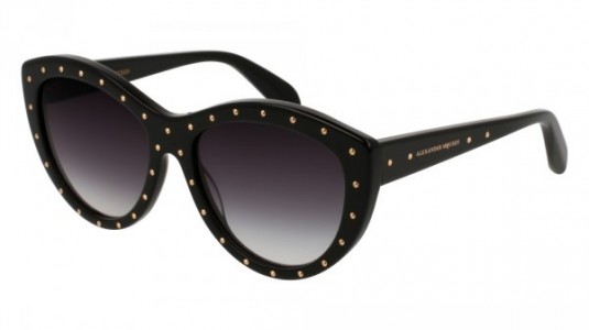 Alexander McQueen AM0056S Sunglasses, BLACK with GREY lenses