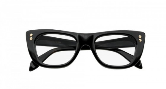 Alexander McQueen AM0034O Eyeglasses, BLACK