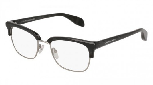 Alexander McQueen AM0044O Eyeglasses, 004 - GREY