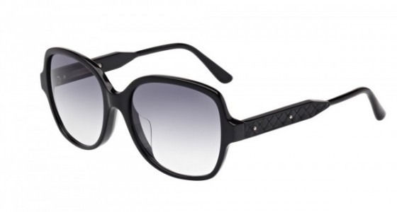 Bottega Veneta BV0015SA Sunglasses, BLACK with SMOKE lenses