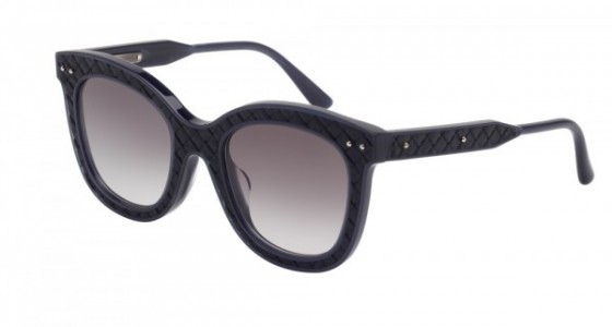 Bottega Veneta BV0035SA Sunglasses, BLUE with GREY lenses