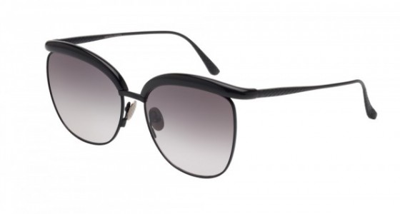Bottega Veneta BV0038S Sunglasses, BLACK with GREY lenses