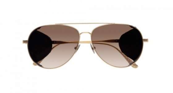 Bottega Veneta BV0041S Sunglasses, GOLD with BROWN lenses