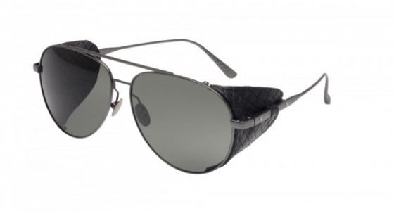 Bottega Veneta BV0041S Sunglasses, RUTENIUM with GREY polarized lenses