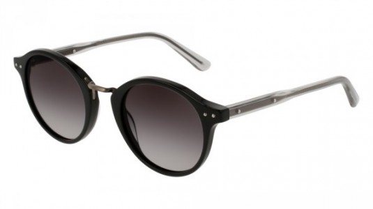 Bottega Veneta BV0080S Sunglasses, BLACK with GREY temples and GREY lenses