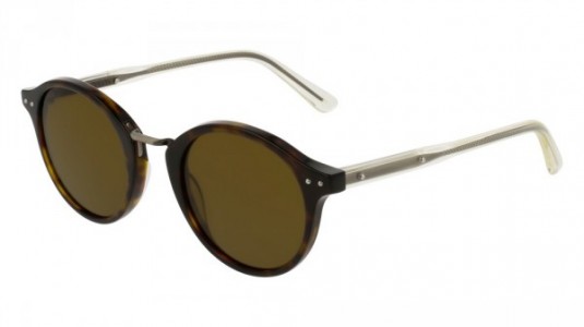 Bottega Veneta BV0080S Sunglasses, HAVANA with YELLOW temples and BROWN lenses