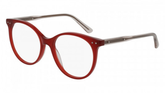 Bottega Veneta BV0081O Eyeglasses, RED with PINK temples