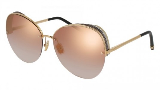 Boucheron BC0034S Sunglasses, 003 - GOLD with BRONZE lenses
