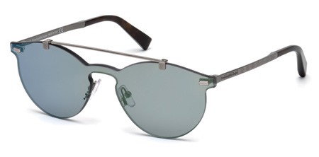 Ermenegildo Zegna EZ0069 Sunglasses, 20Q - Grey/other / Green Mirror