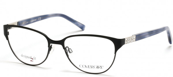 CoverGirl CG0457 Eyeglasses, 002 - Matte Black