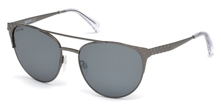 Just Cavalli JC750S Sunglasses, 08C - Shiny Gumetal  / Smoke Mirror