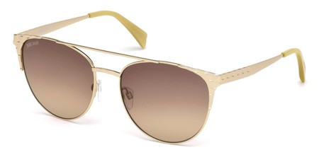 Just Cavalli JC750S Sunglasses, 28G - Shiny Rose Gold / Brown Mirror