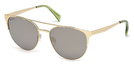 Just Cavalli JC750S Sunglasses, 30Q - Shiny Endura Gold / Green Mirror