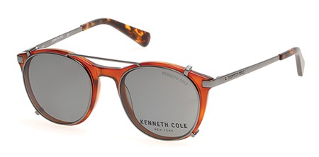 Kenneth Cole New York KC0260 Eyeglasses, 47D - Light Brown/other / Smoke Polarized