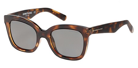 Kenneth Cole New York KC7210 Sunglasses, 52D - Dark Havana / Smoke Polarized