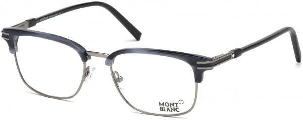 Montblanc MB0669 Eyeglasses, 090 - Shiny Blue