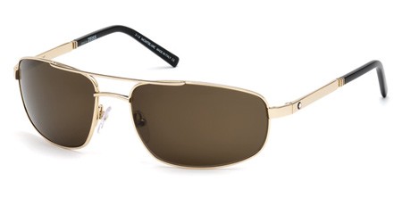 Montblanc MB650S Sunglasses, 32J - Gold / Roviex