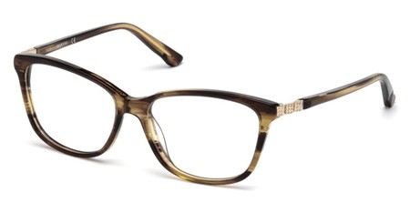 Swarovski GILBERTA Eyeglasses, 050 - Dark Brown/other