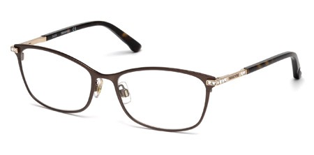 Swarovski GOLDIE Eyeglasses, 049 - Matte Dark Brown