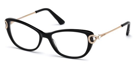 Swarovski GOTE Eyeglasses, 001 - Shiny Black