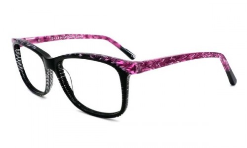 Tehia T50009 Eyeglasses, C02 Striped Black Amethyst