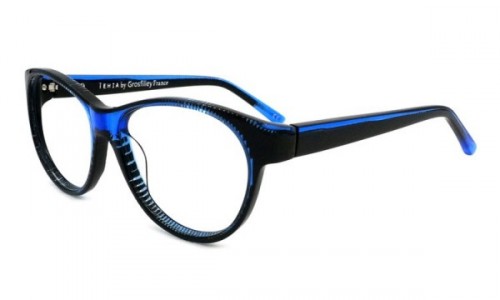 Tehia T50025 Eyeglasses, C03 Translucent Blue