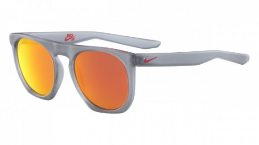 Nike NIKE FLATSPOT M EV1045 Sunglasses, (016) MT WOLF GREY W/GRY ML RED LENS