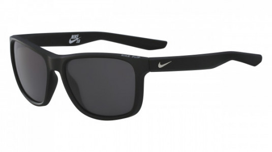 Nike NIKE FLIP P EV1041 Sunglasses, (001) MATTE BLACK W/GREY POLARIZED L