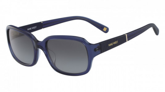 Nine West NW608S Sunglasses, (434) CRYSTAL NAVY